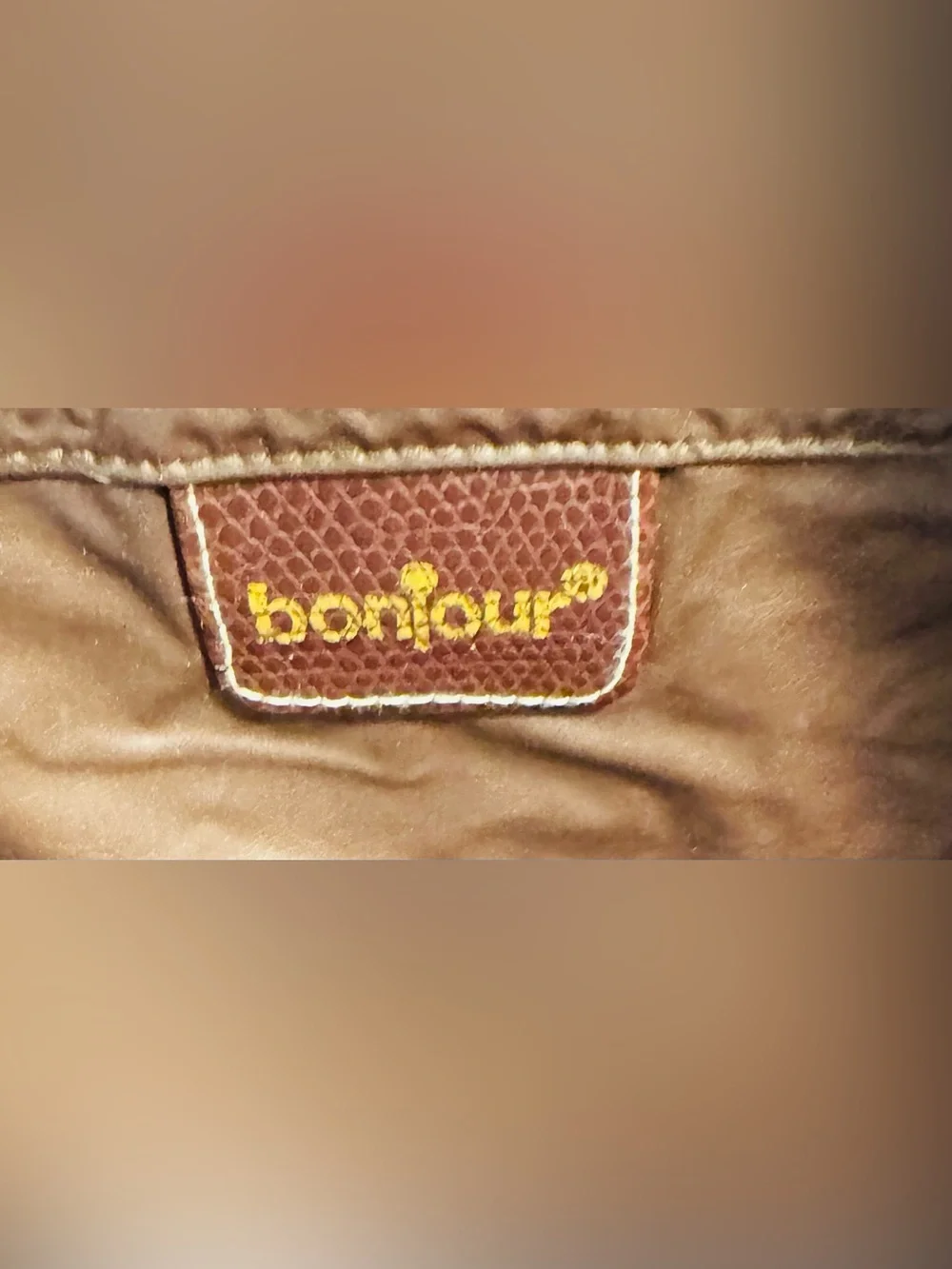 Vintage Bonjour Tapestry Carpet Purse Weekender Travel Bag Boho